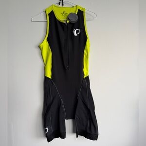Pearl Izumi Elite Pursuit Tri Suit Men's Medium Black/Yellow New with tags